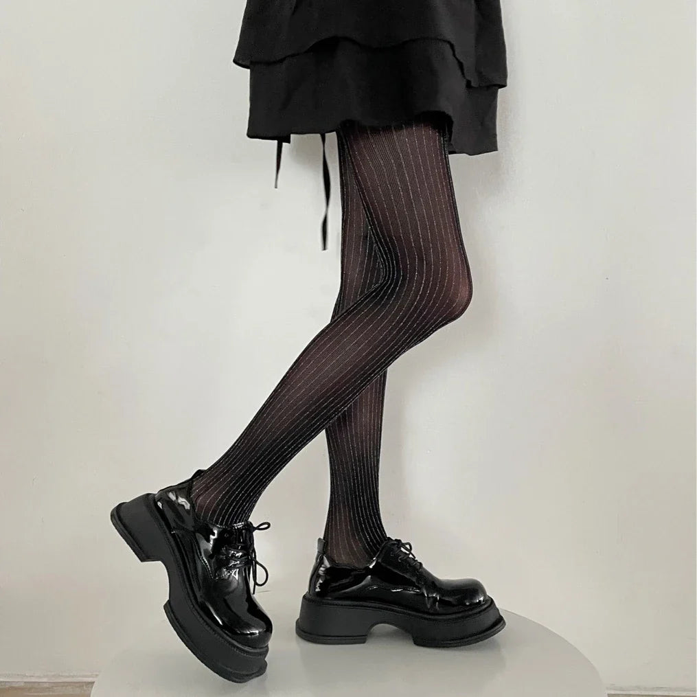 Black Tights Women Luxury Silver Silk Thigh High Stockings Pantyhose Lingerie Sexy Slim Body Stockings Women Tights Pantyhose Black One Size
