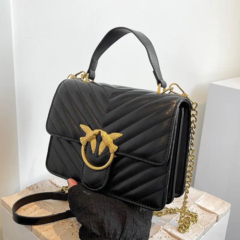 2025 New Luxury Square Bag for Women, Fashionable Shoulder Bag with Adjustable Strap, Versatile Small Crossbody Purse