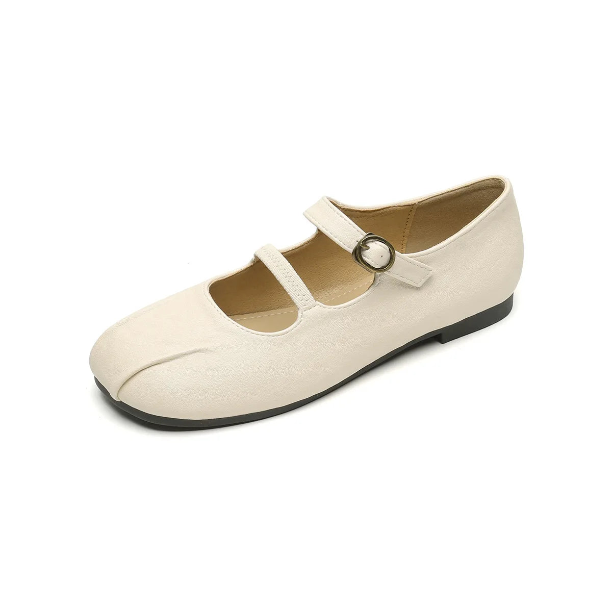 spring women's outerwear shoes Round toe design Mary Jane shoes Ladies' casual flat shoes Work boat shoes Large sizes 41-43