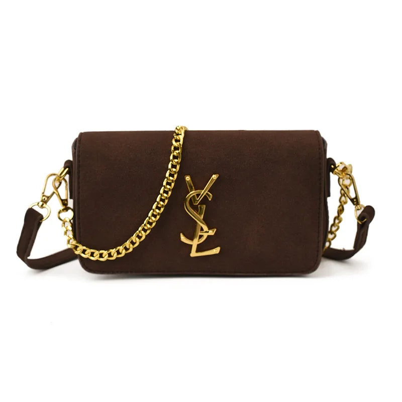 Autumn and Winter Retro Shoulder Armpit High Fashion Messenger Bag Simple Small Square Bag Paris Fashion Designer Women's Bag