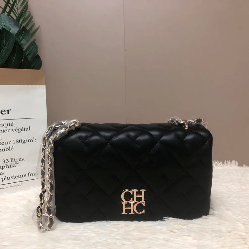 Designer Luxury Brand Chain Bag Fashion Italian Sewing Line Square High Quality PU Material 2025 New Women's Crossbody Bag