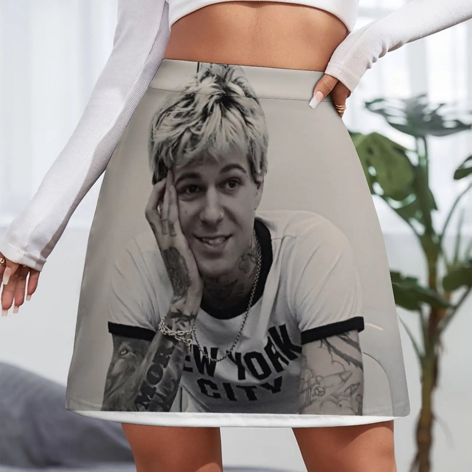Jesse Rutherford Mini Skirt women's clothing summer novelties women's skirts trend luxury clothes women