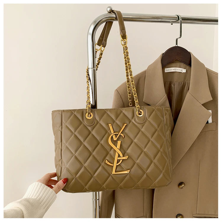 Elegant Women Designer Shoulder Bag Luxury Leather Crossbody Bag High End Tote Vintage Classic