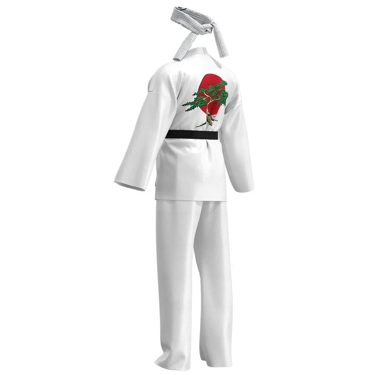 Karate Kids KOF Cobra Kai Cosplay Costume Kid Aldult Black White Kimono Uniform Headband Anime Halloween Party Suit Tracksuit