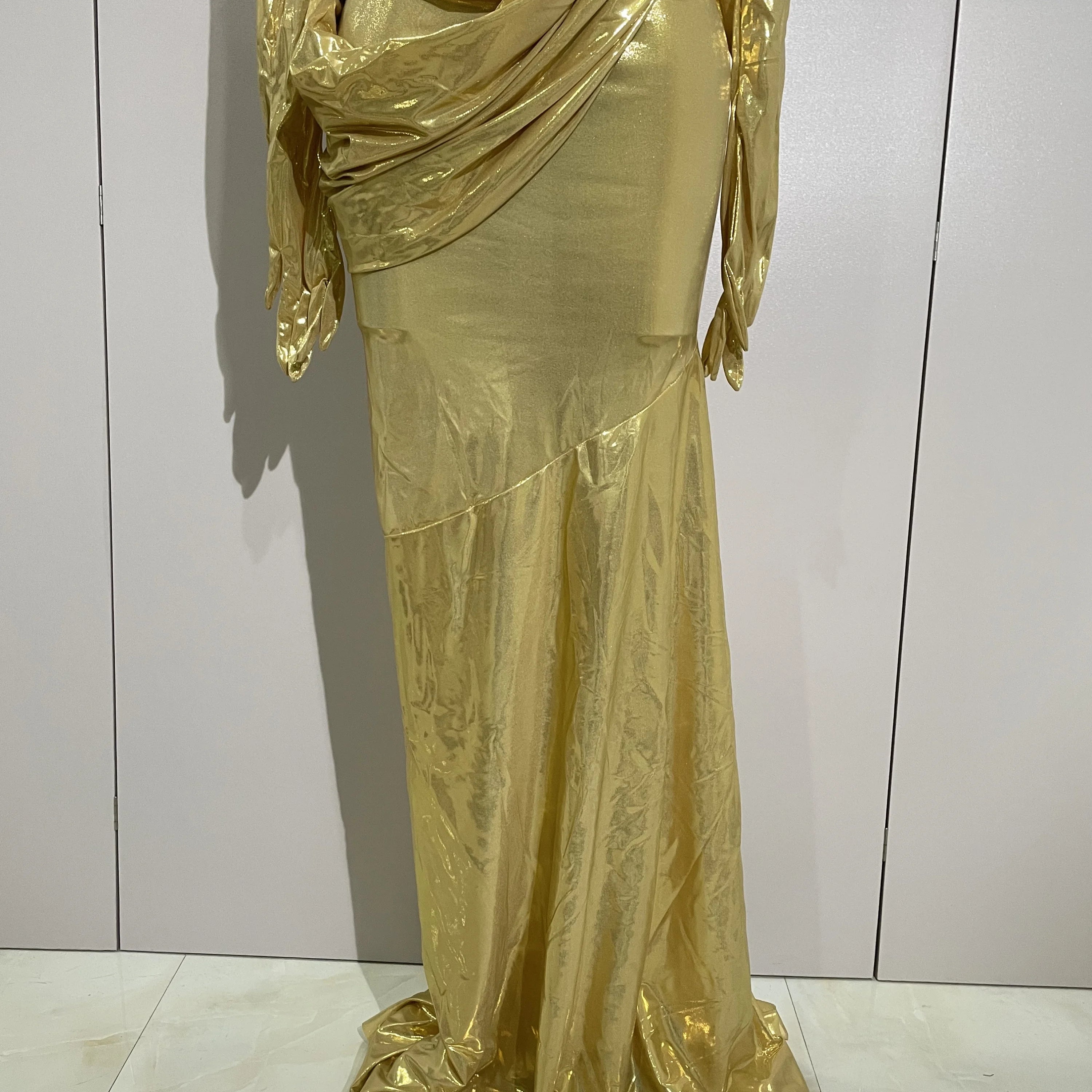 Sexy Sparkly Diamond Long Dress Two Pieces Sets Women Nightclub Party Celebrate Dance Singer Performance Costume Stage Outfit