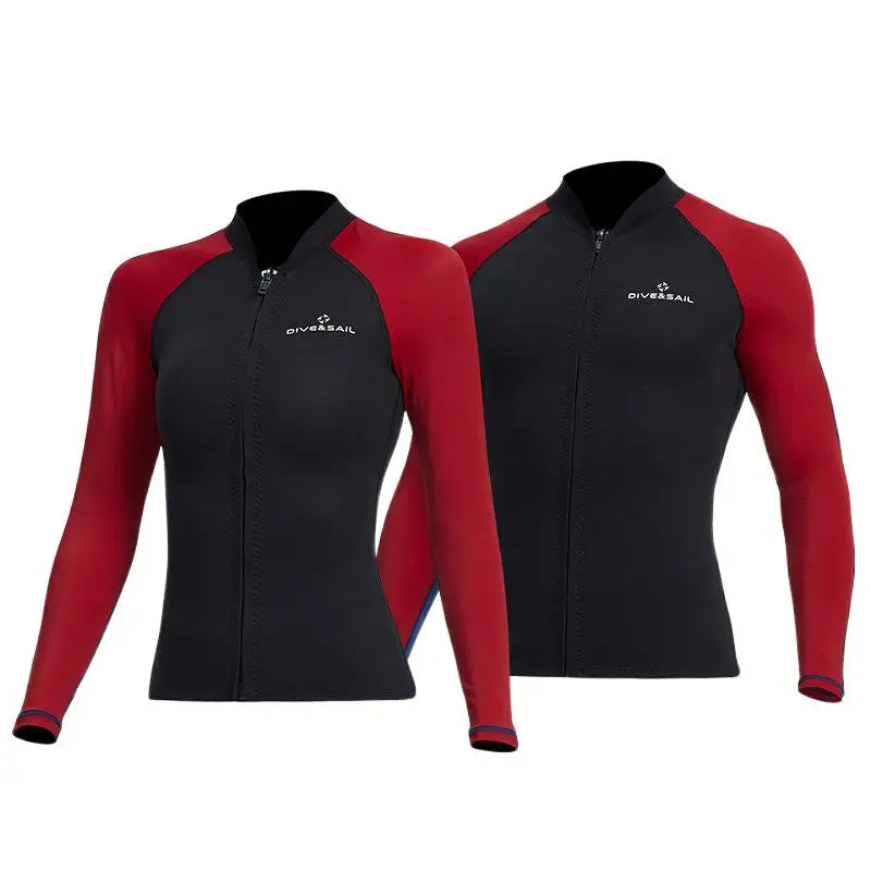 1.5mmSplit Warm Diving Suit Long Sleeve Sunscreen Snorkeling Surfing Jellyfish Swimsuit