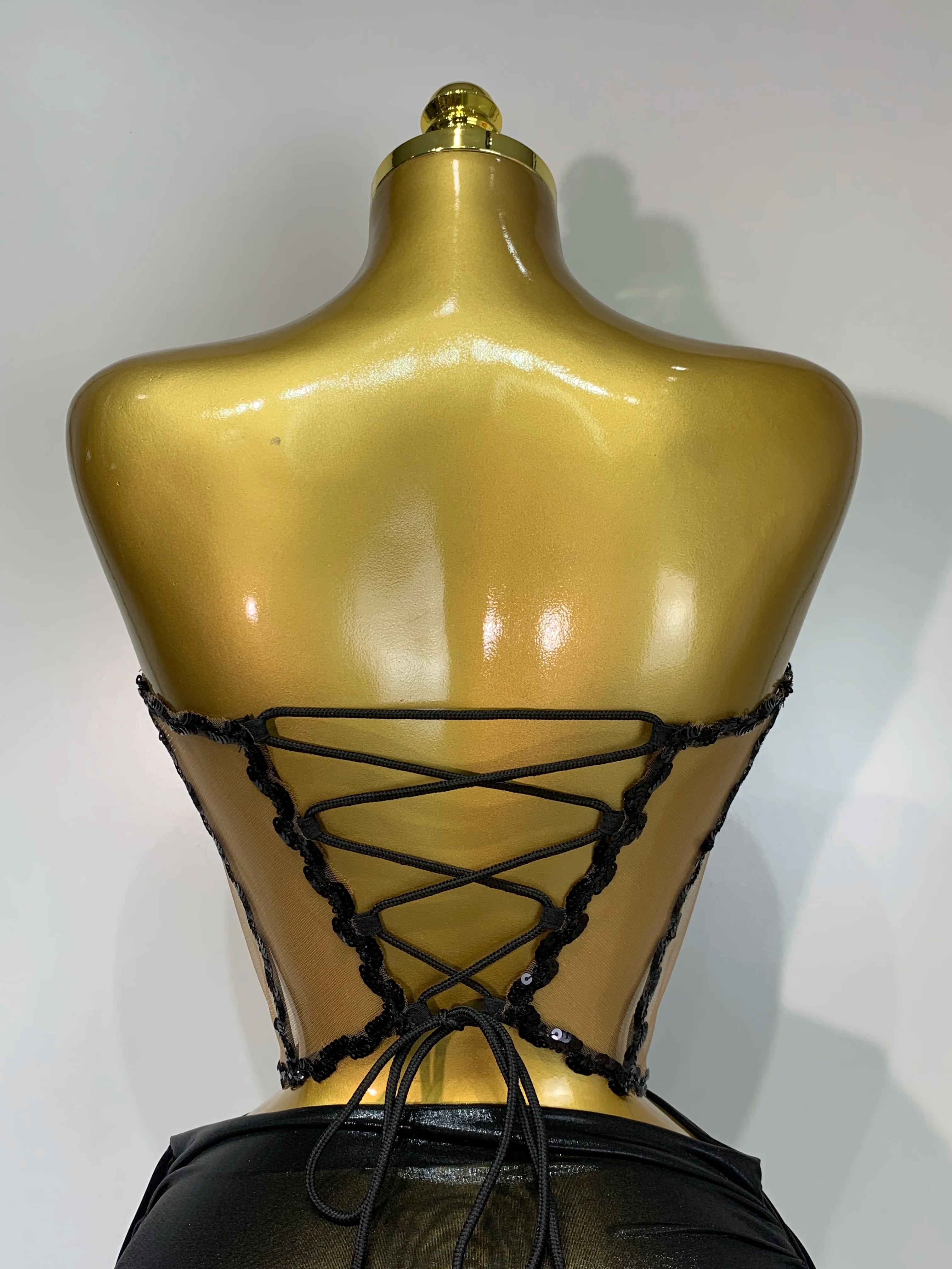 Sexy Two Pieces Top Skirt Sets Sparkly Diamonds See Through Stage Outfit Designer Performance Party Nightclub Birthday Dress