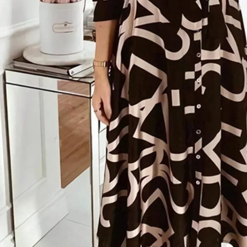 Dresses for Women Long Sleeve Prom Elegantes Spring Autumn Party Evening Dress Fashion Print Clothing Vestidos Para Mujer