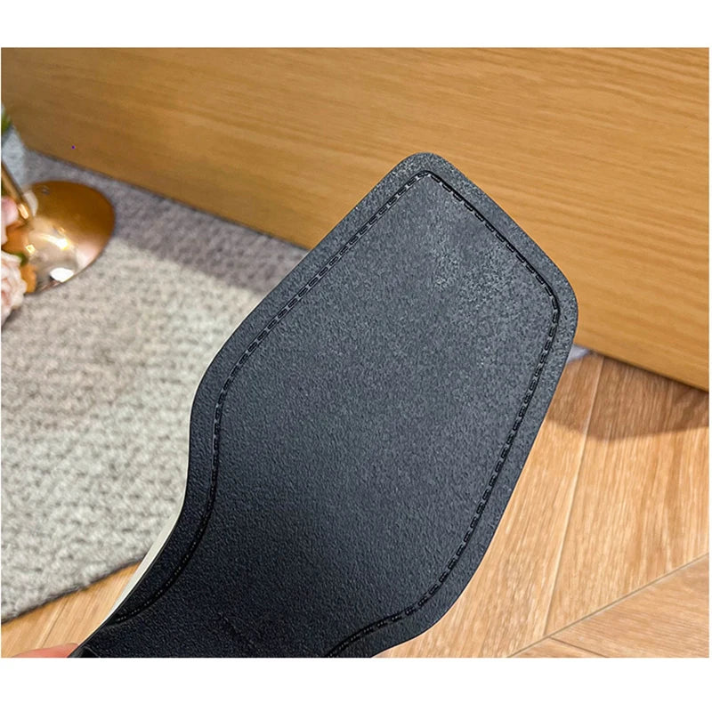 spring women's outerwear shoes Square toe design Mary Jane shoes Women's casual low-heeled shoes Work boat shoes 41-43