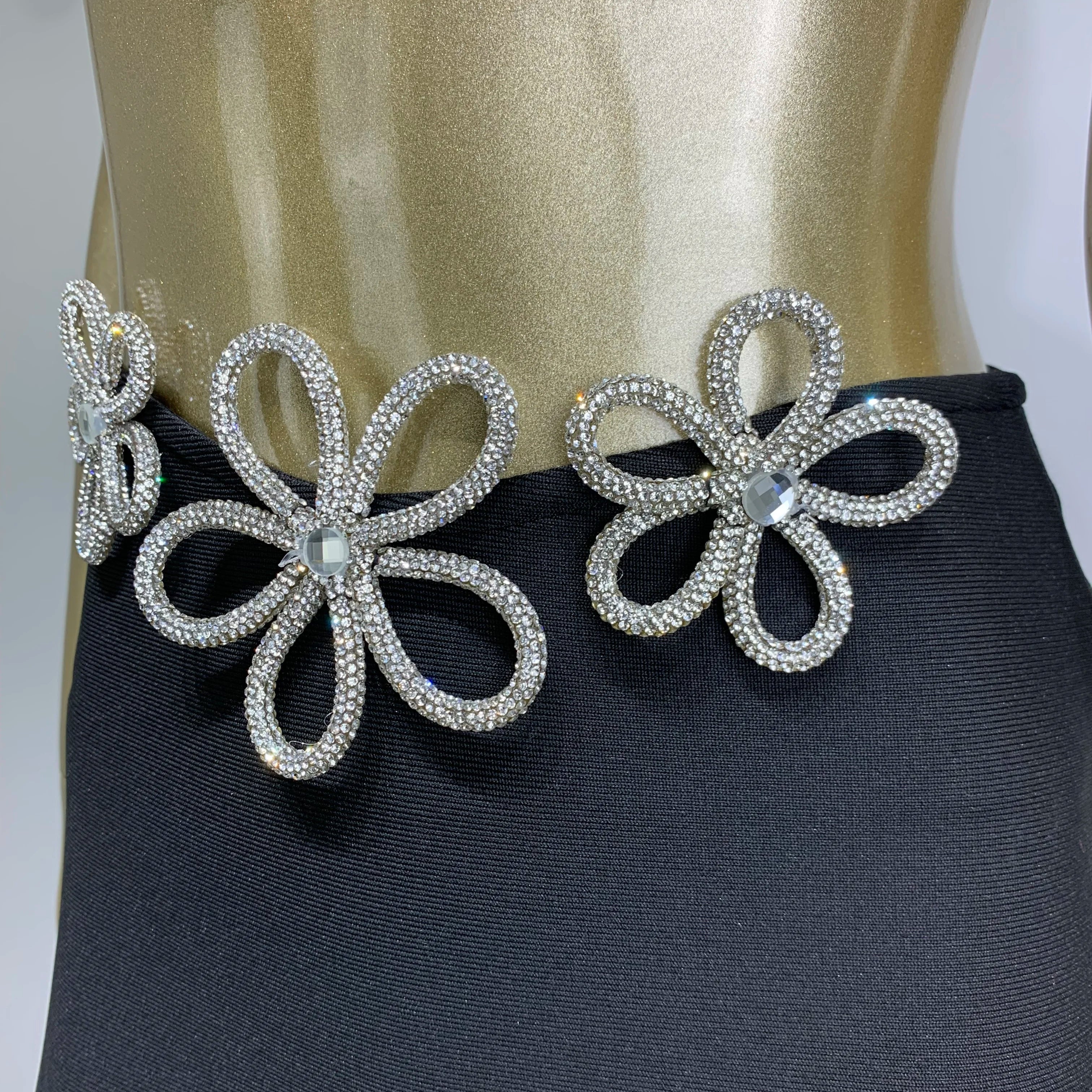 Conjunto de mini saia bandagem preta, sexy, sem mangas, diamantes, malha, elegante, vestido de festa para clube noturno
