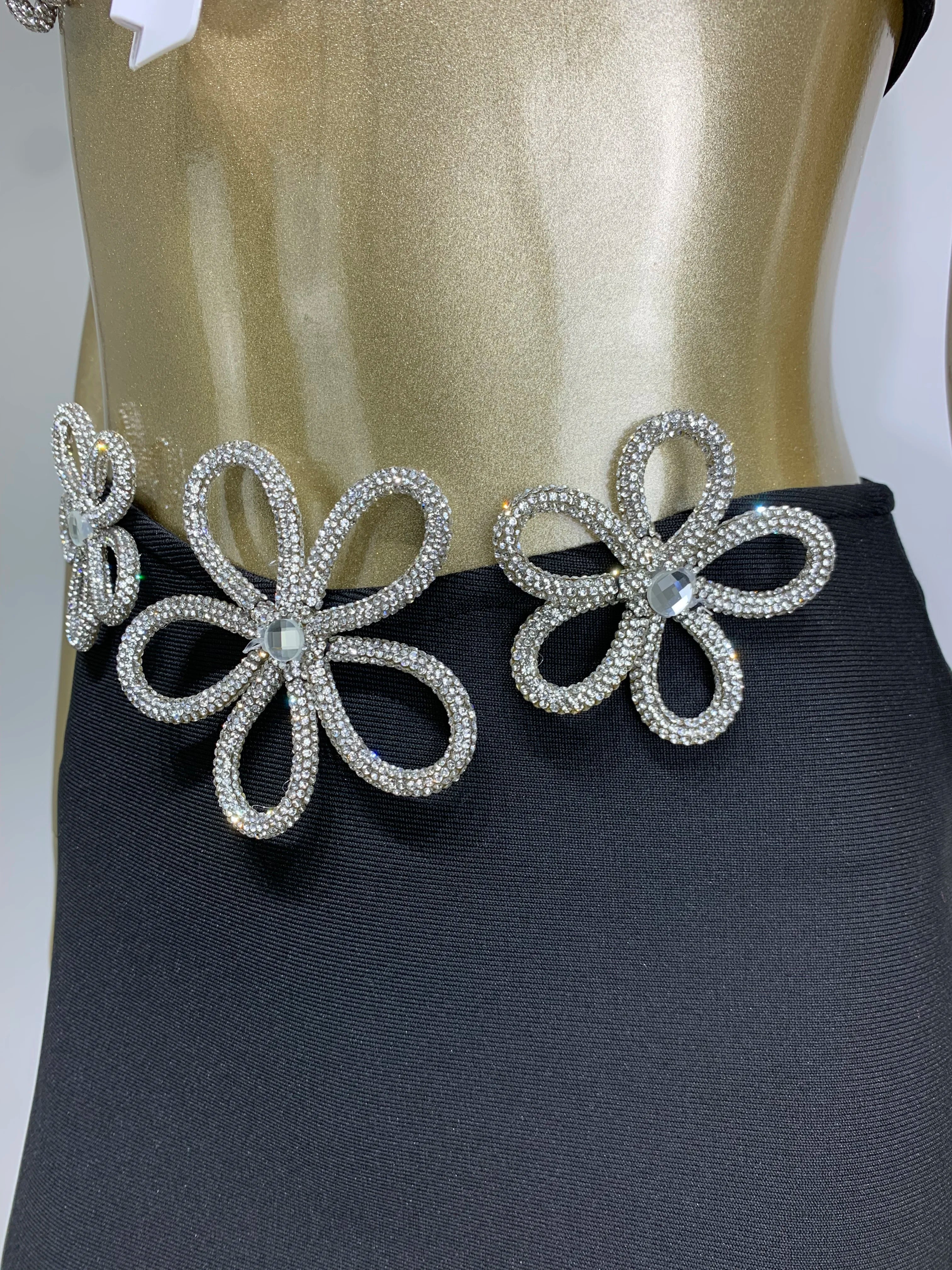 Conjunto de mini saia bandagem preta, sexy, sem mangas, diamantes, malha, elegante, vestido de festa para clube noturno