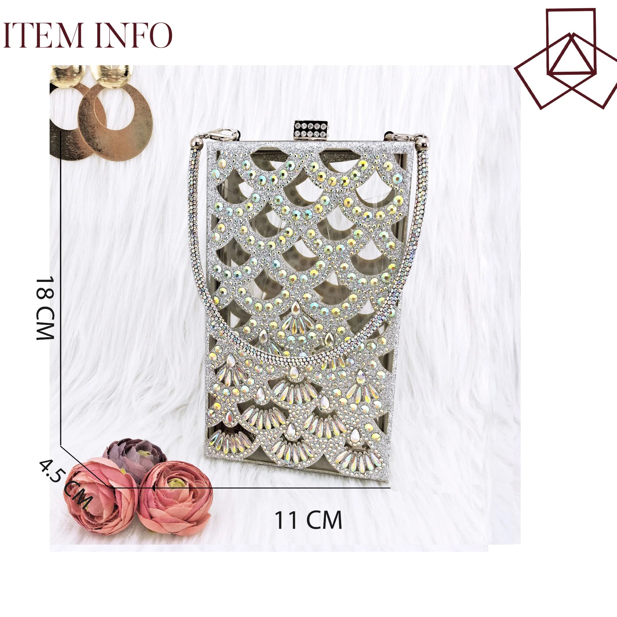 Hiking Sandals Women's Elegant Party Shoes High Heels Hollow Shoe Pocket Design with Shiny Rhinestone Decoration