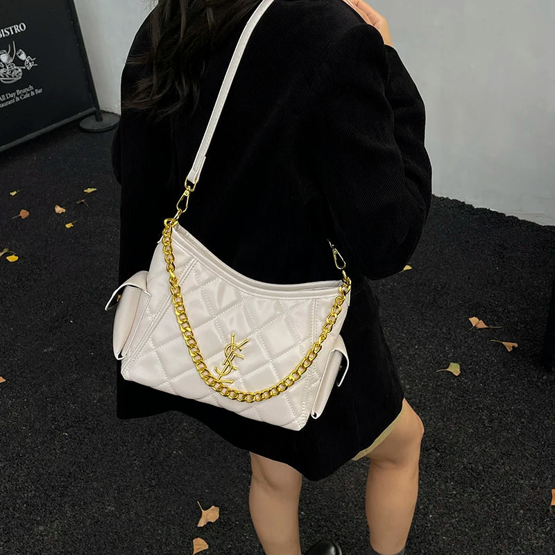 Women’s Luxury Leather Stylish Classic Tote Fashion Bag Elegant Designer Shoulder Crossbody Handbag For Daily Chic Style