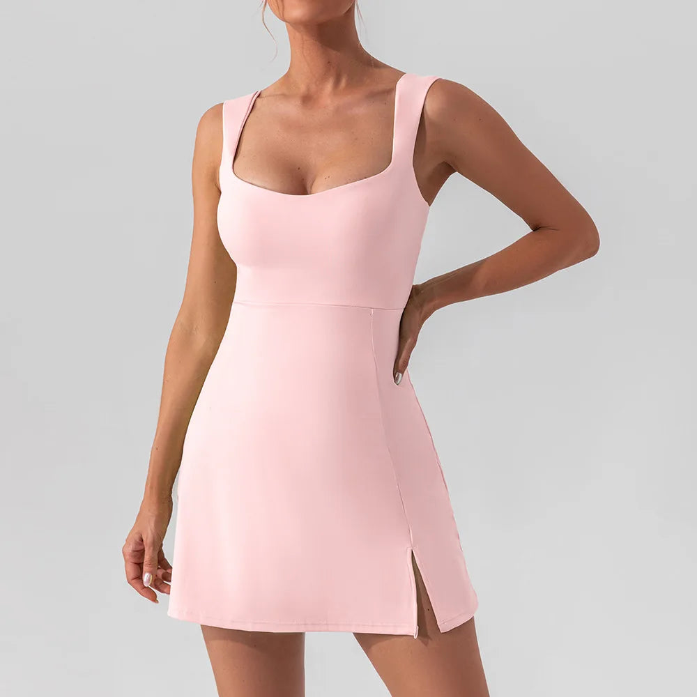 Sexy Yoga Fitness Jumpsuits Women Sweat-wicking Training Dancer One Piece Bodysuits Activewear Gym Outfits Pink