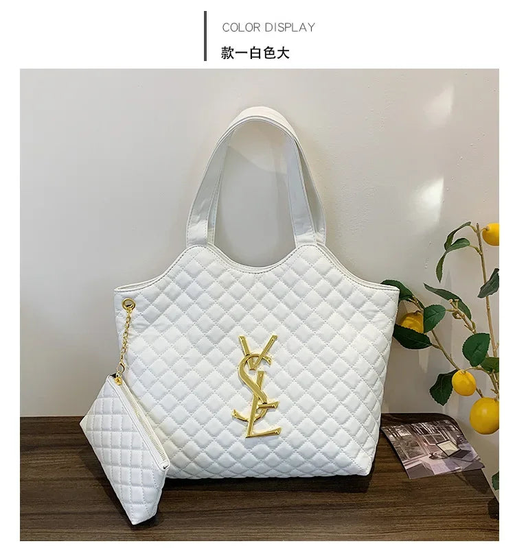 Must-Have 2025! Korean Spring/Summer Padded Shoulder Bag - Quilted Stitch, Popular Insert & Spacious Euro-American Style