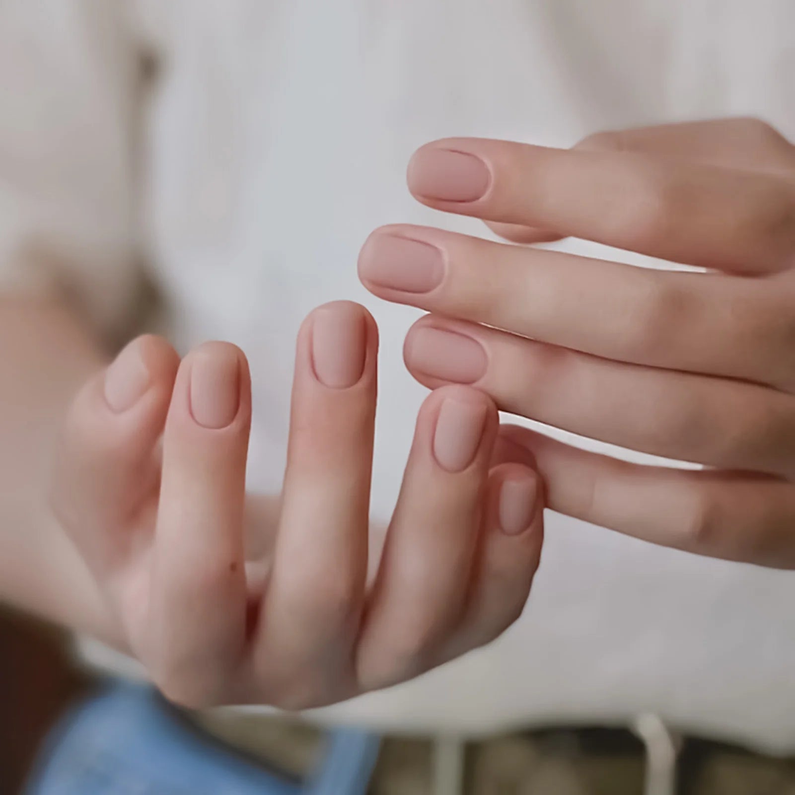 24Pcs Matte Khaki Fake Nails Short Square Head Press On Nails Solid Color Wearable Full Cover False Nails Tips for Women