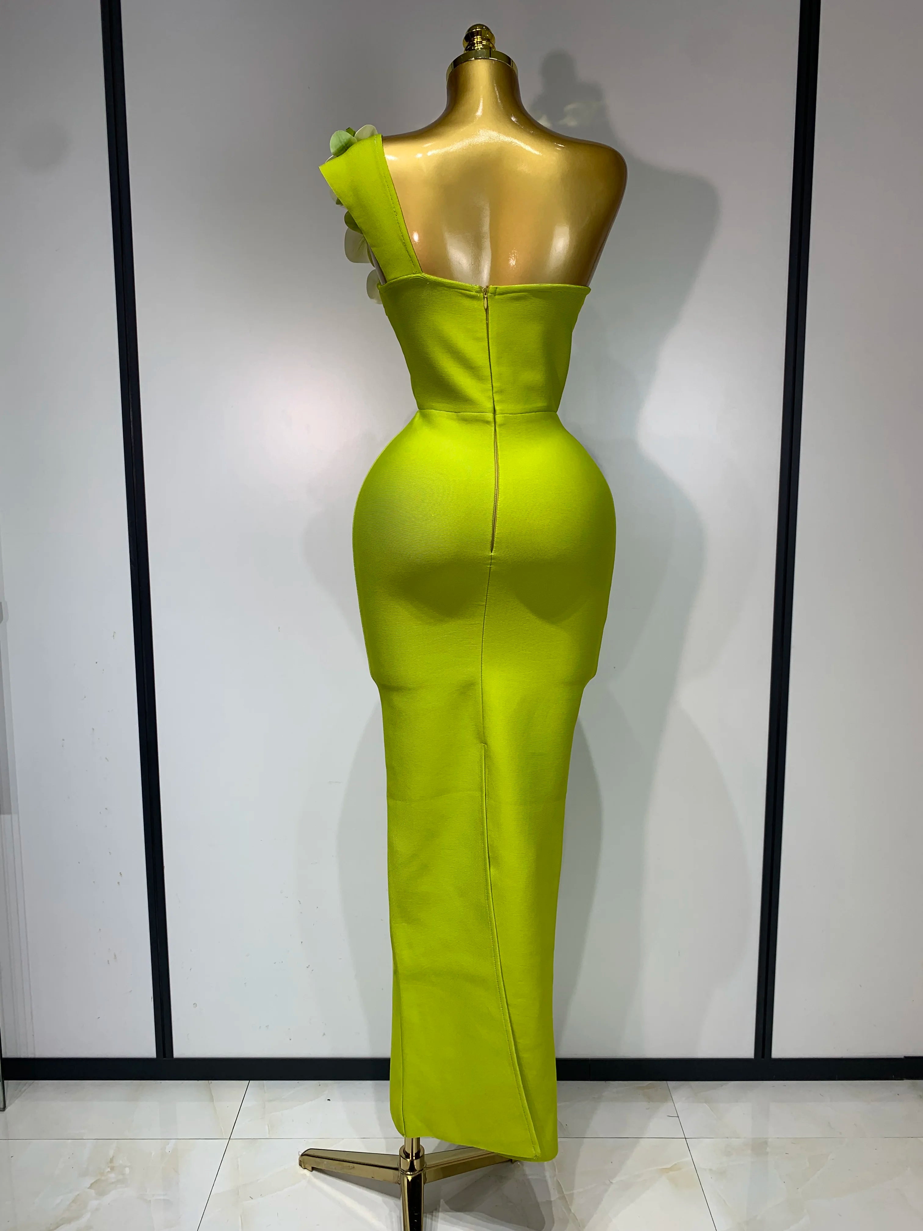 Women Designer Bodycon Bandage Luxury Birthday Party Dress Elegant V Neck Appliques Maxi Long Celebrity Evening Prom Gowns