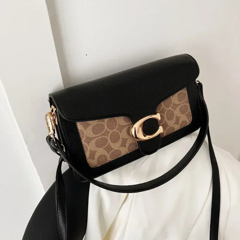 New Women's Fashion Bags: Small Square Messenger Bags with Contrasting Colors, Simple Yet Stylish, Versatile and Practical