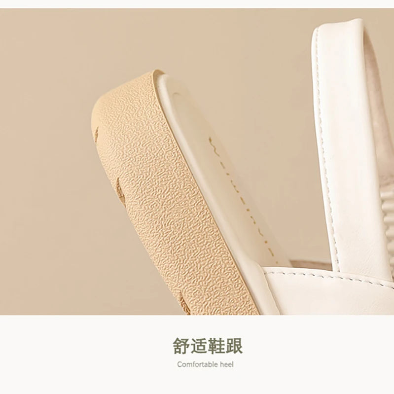 Summer Women's Outdoor Flat Sandals Korean Style Simple Fashion Flat Shoes Ladies Casual Shoes Size 41-43