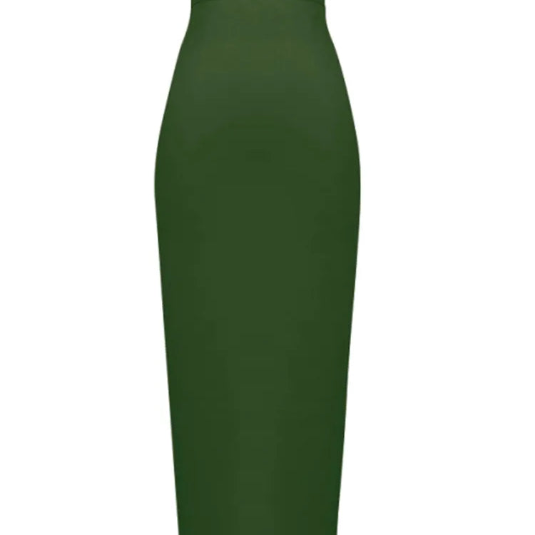 Women Candy Color Sexy Neon Green Pink Orange Yellow Pink Midi Knee Length Bandage Skirt Designer Pencil Skirt Faldas 78cm