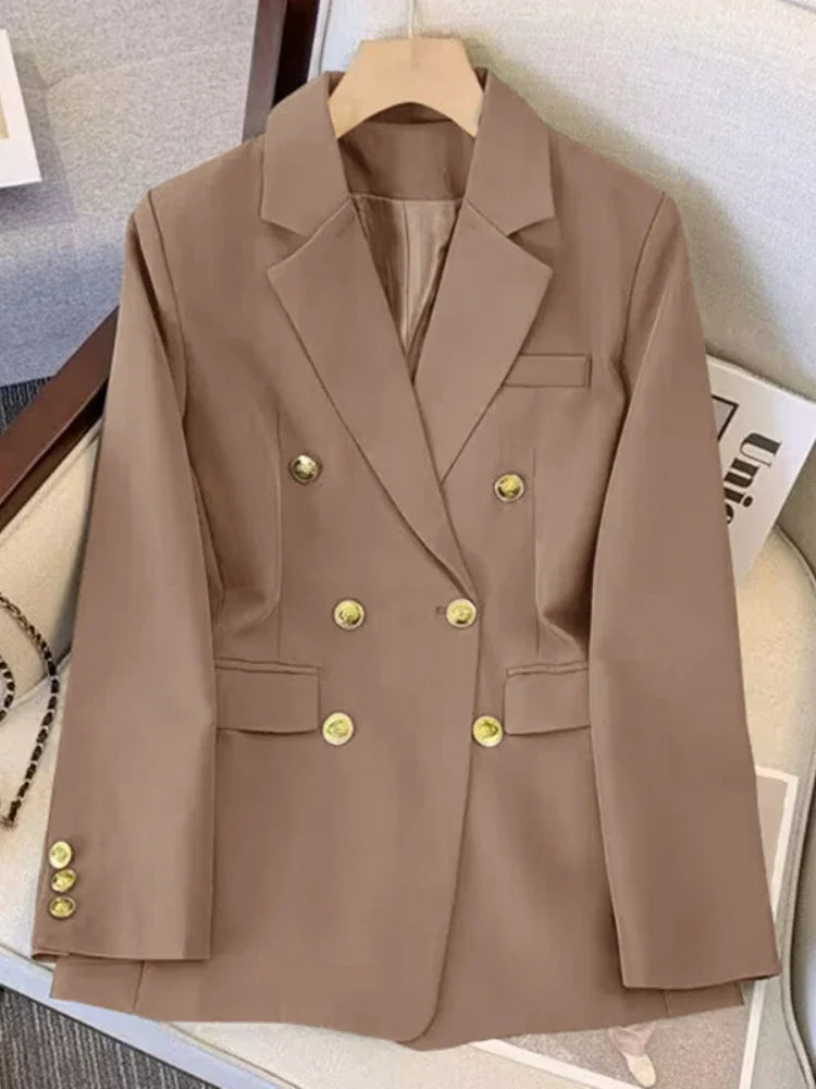 Blazer for Women Spring Autumn New in Slim Korean Fashion Outerwears Loose Women's Jacket Office Lady Women Blazer Coats