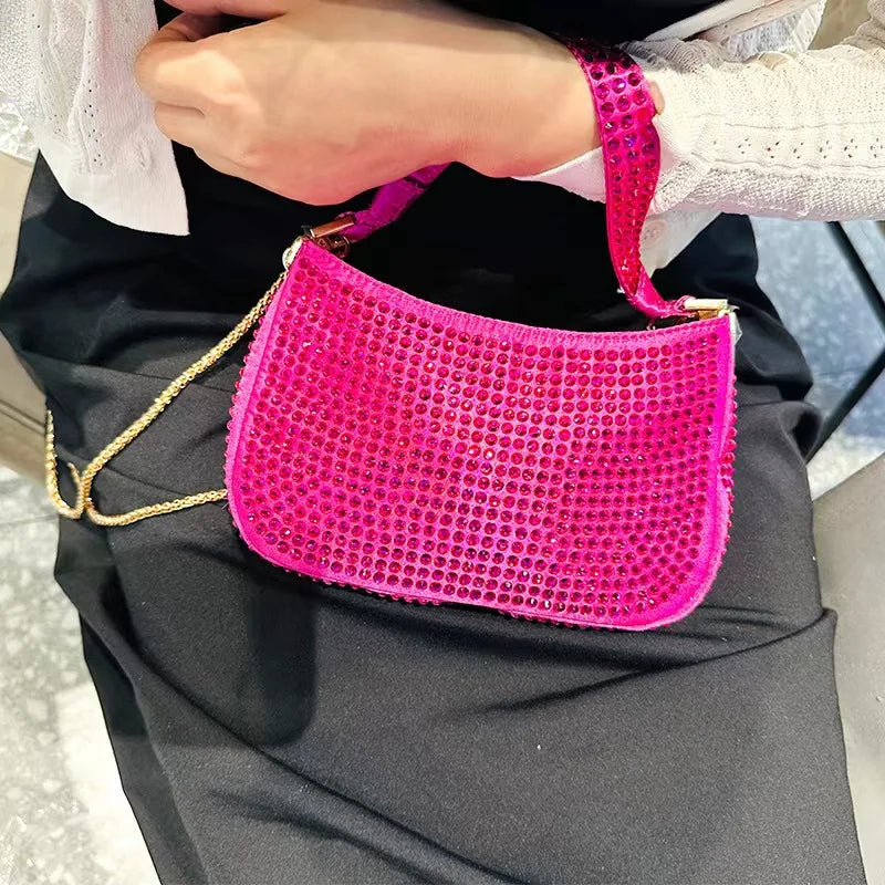 Fashion Purses For Women Luxury Designer Handbags Versatile Evening Clutch Bag Party Elegant Rhinestone Purse