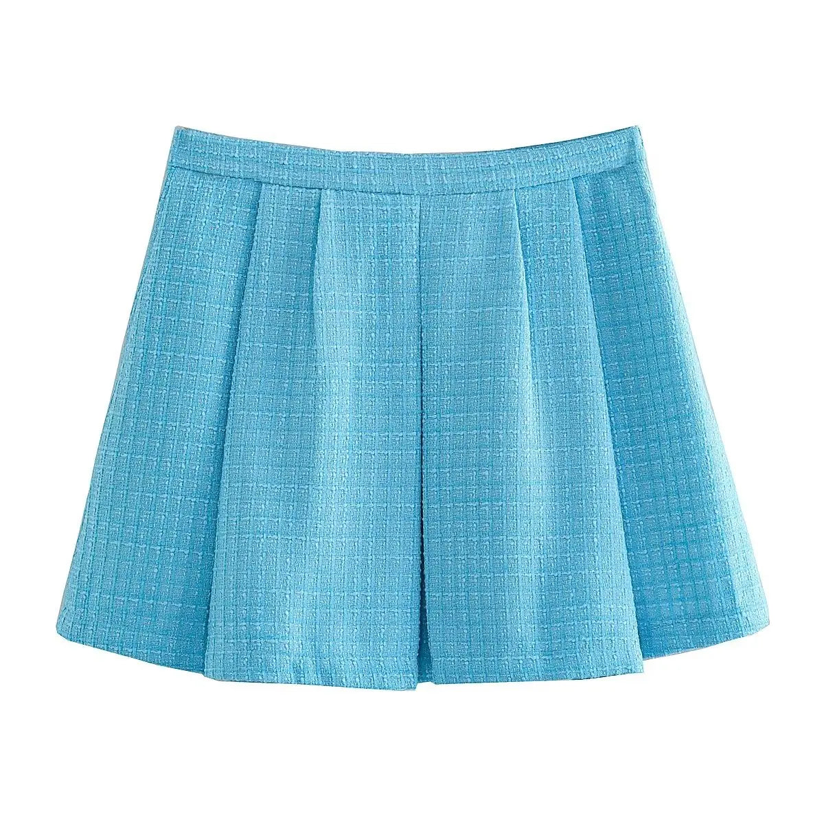 TRAF WOMEN Short skirts two color texture busts summer exclusive women students High Street life beautiful Short skirt