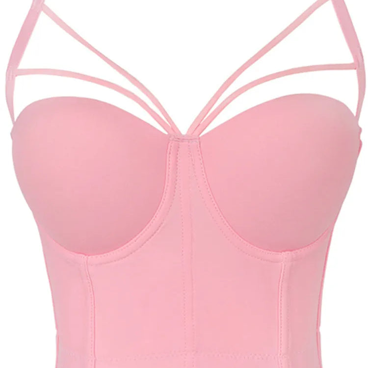 5 Colors Women Sexy Designer Summer V Neck Nude Black White Red Pink Cotton Camisole Tops Ladies Camis Crop Tops