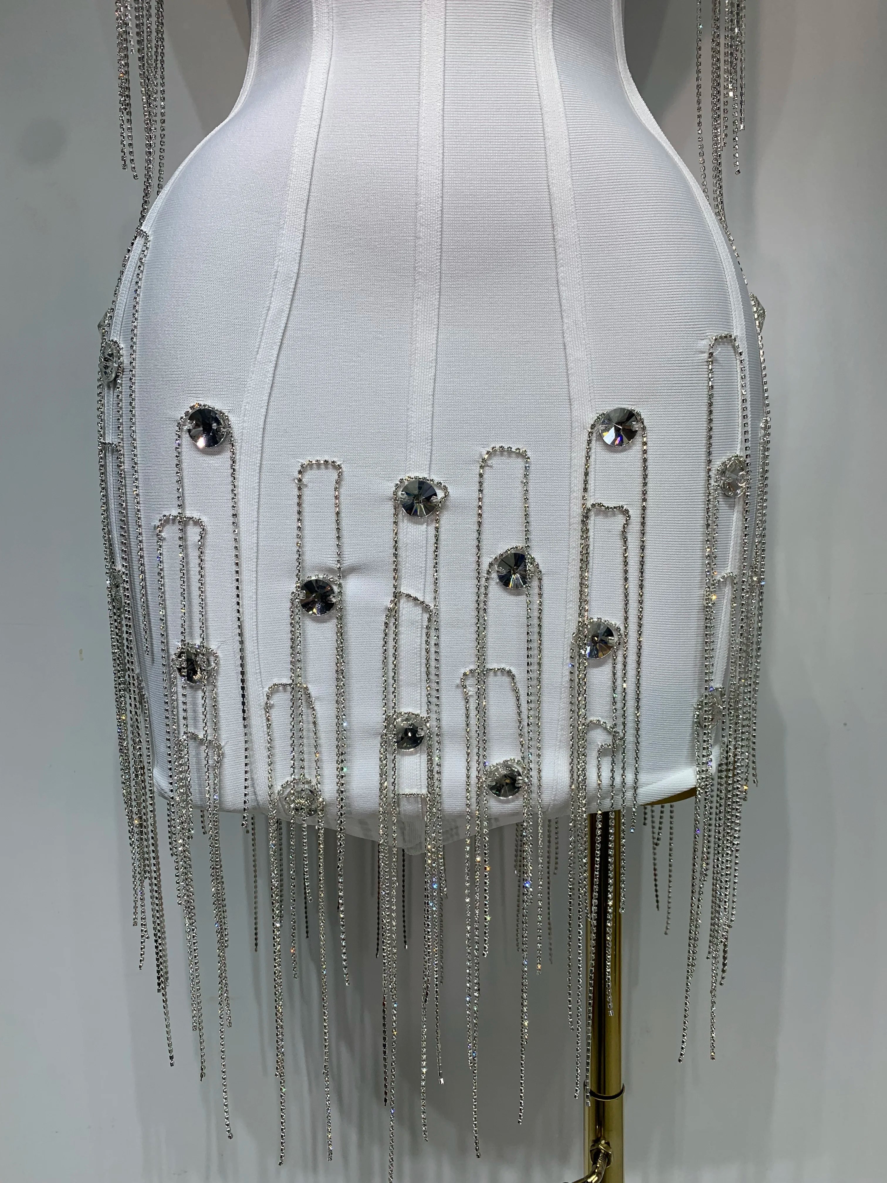 Women Sexy Backless Spaghetti Strap Bodycon Sleeveless Bandage Dress 2025 Elegant Prom Gown Club Evening Party Birthday Dresses