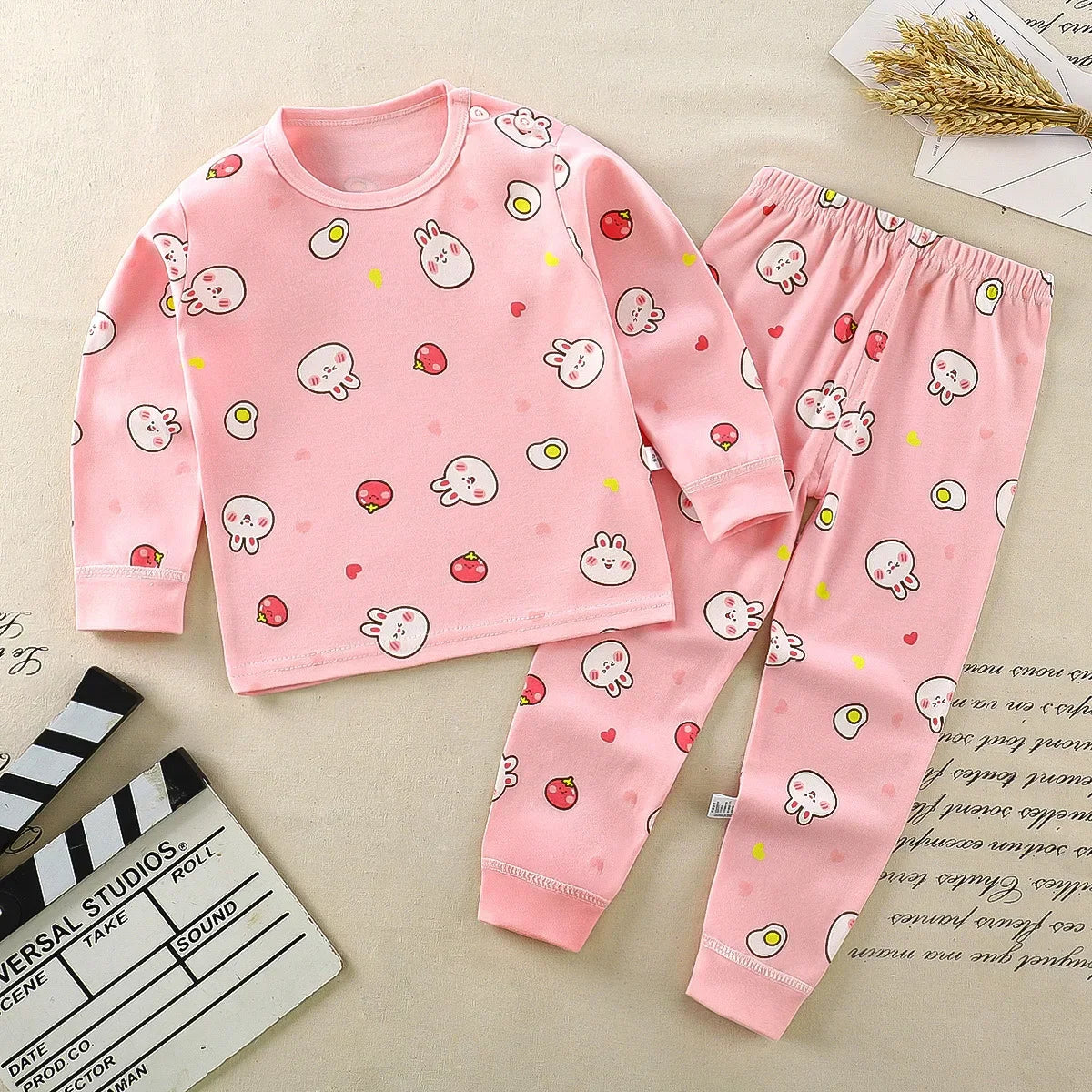 Children Sets Kids Clothes Boys Girls Suit Pajamas Children Clothinng Pants Cartoon Autumn Winter Sleepwear Outfits Cotton Style 8