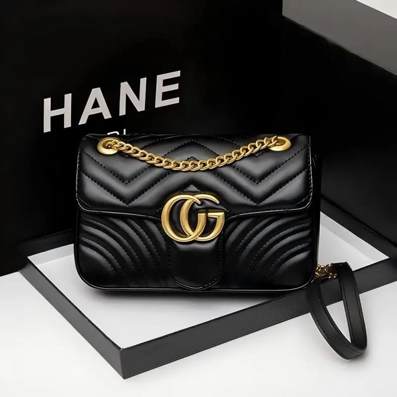 Designer style bag - 2025 hit product - Retro high-end diamond-shaped chain leather bag - Fashionable and classic crossbody bag