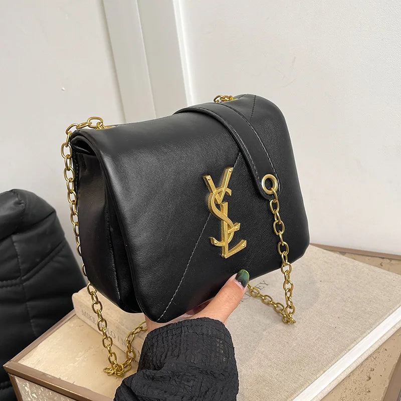 Trendy Mini Bag 2025 New Chic Shoulder Purse for Women, Fashionable Small Crossbody Bag with Chain Strap
