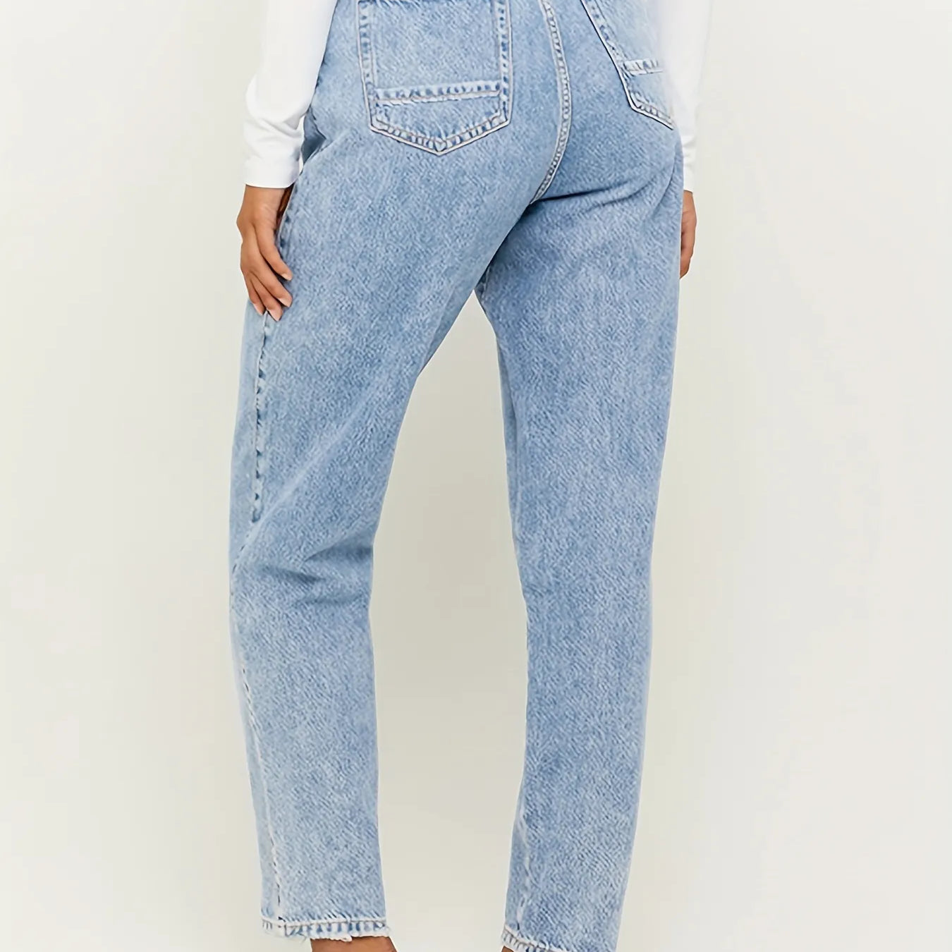 Women's Blue High Waist Straight Jeans royal blue