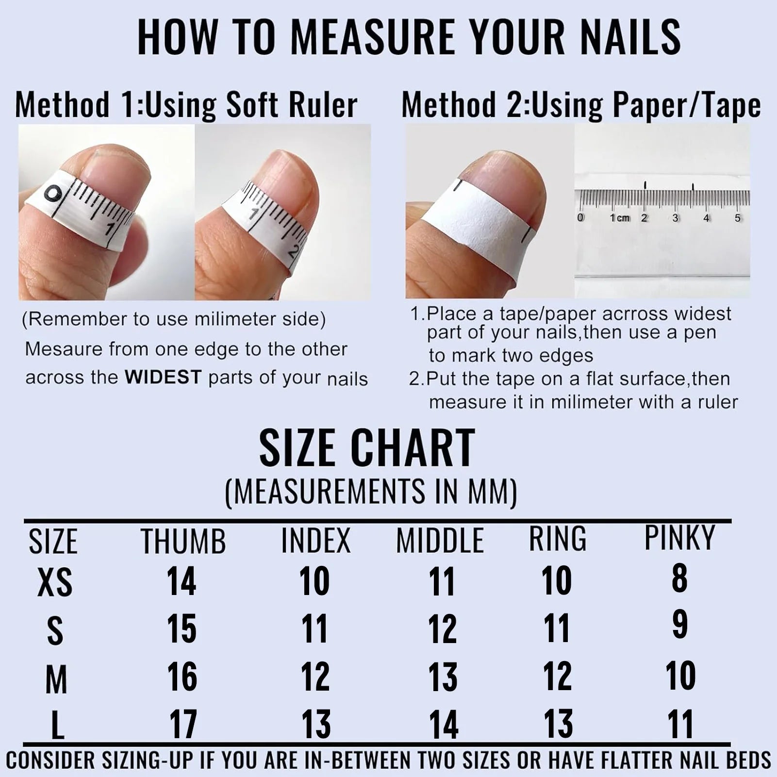 10 peças de pontas de unhas postiças Y2K longas, degradê, metal preto, coração, cruz, decoração, unhas de pressão, manicure DIY, legal e doce