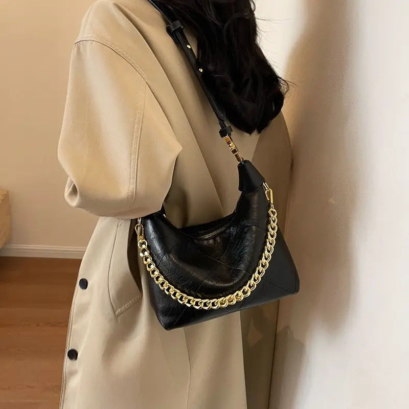 2025 New Fashion Top Handle Shoulder Bag for Women Versatile Crossbody Purse, Casual Day to Night Bag Minimalist Leather Handbag