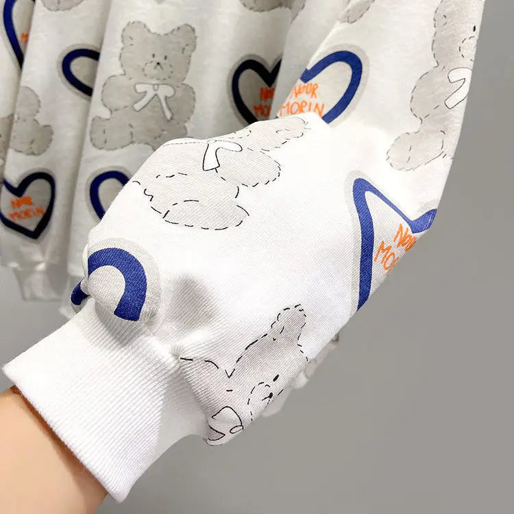 Hoodies Sweatshirt Hoodies Women's Sweater Women's Spring and Autumn Thin Loose Love Top