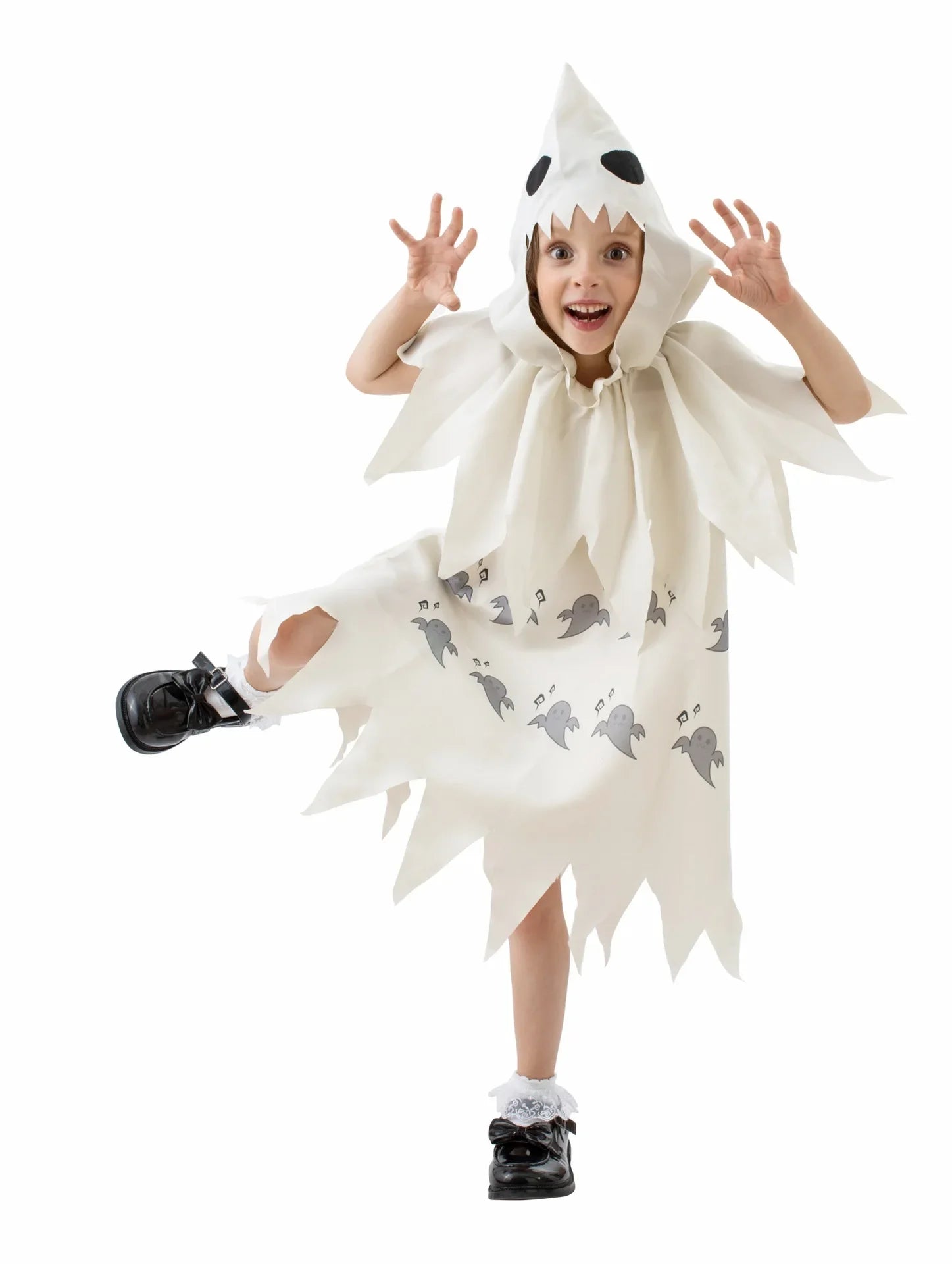 Kids Boys Girls Cute White Ghosts Demons Role Play Costumes Kids Costume Shows Halloween Theme Party