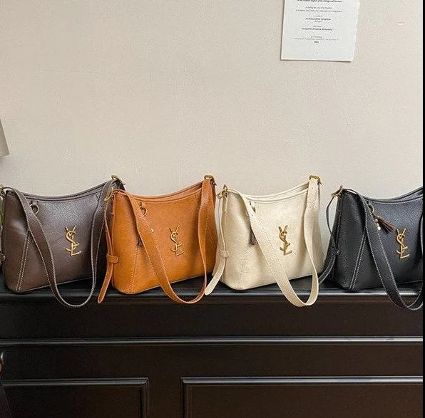 Niche Design Casual Retro Women's Bags, Simple Texture Personalized Handbags, New Women's Diagonal Straddle Bags