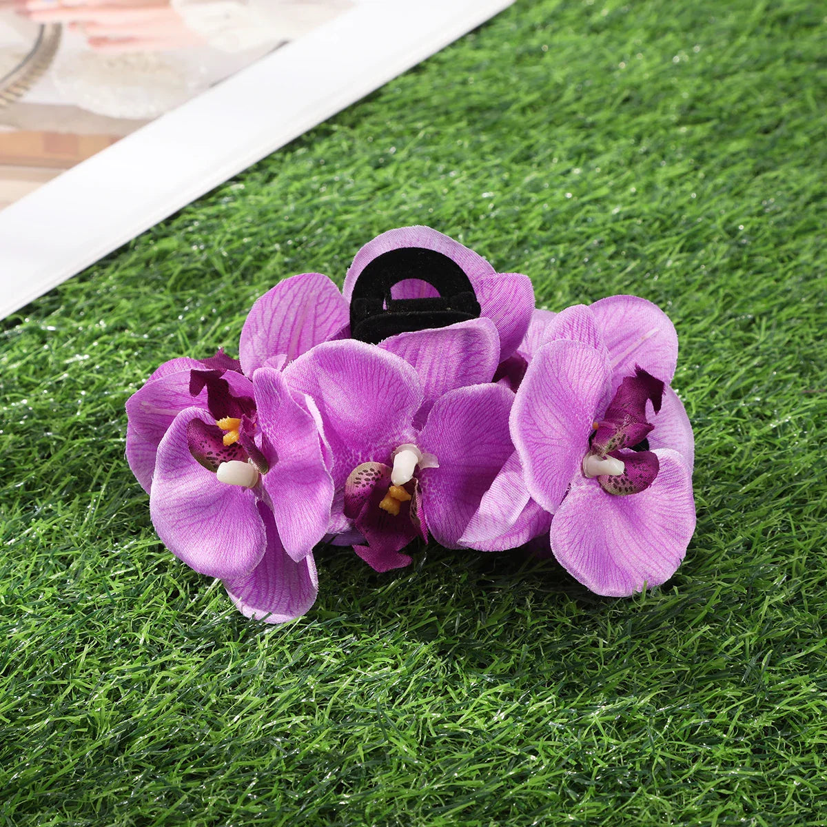 Haimeikang Large Size Flower Hair Clip Claws Hair Crab For Thick Hair Barrettes Hairpins Women Summer Fashion Hair Accessories 4452a-13cm