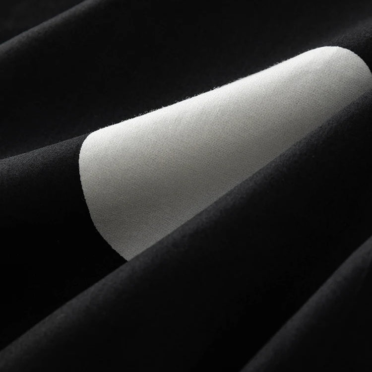 Niche Color Contrast Design Printed V-neck Dress for Women Summer Special X-shaped High Waist Light Dress Female