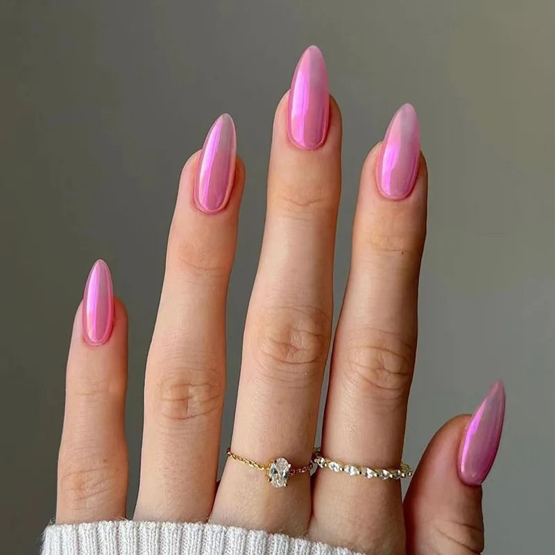 Unhas postiças simples vermelho vinho com cola, comprimento médio, amêndoa, unhas postiças, vestíveis, cabeça redonda, oval, cobertura total