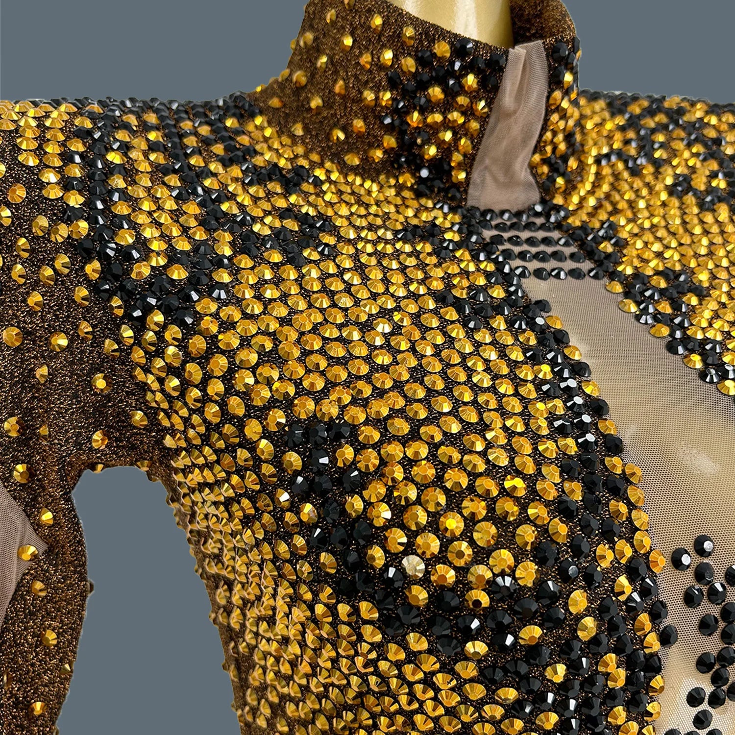 Stage Nightclub Performance Flashing Crystals Diamonds Skinny Bodysuit Dance Singer Costume Evening Party Show Outfit Tuhaojin