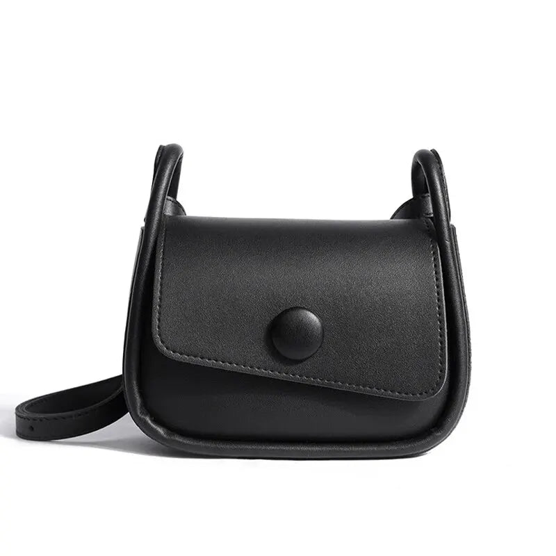 Women's Trend Fashion Large Capacity Shoulder Bag Advanced and Versatile One Shoulder Crossbody Small Square Bag Black