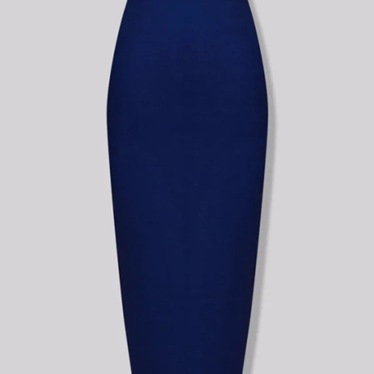 Women Candy Color Sexy Neon Green Pink Orange Yellow Pink Midi Knee Length Bandage Skirt Designer Pencil Skirt Faldas 78cm