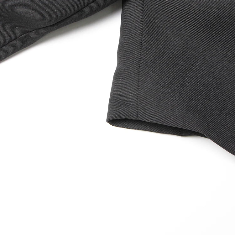 TWOTWINSTYLE Slimming Solid Blazers For Women Lapel Long Sleeve Patchwork Diamond Temperament Blazer Female Fashion Clothing New