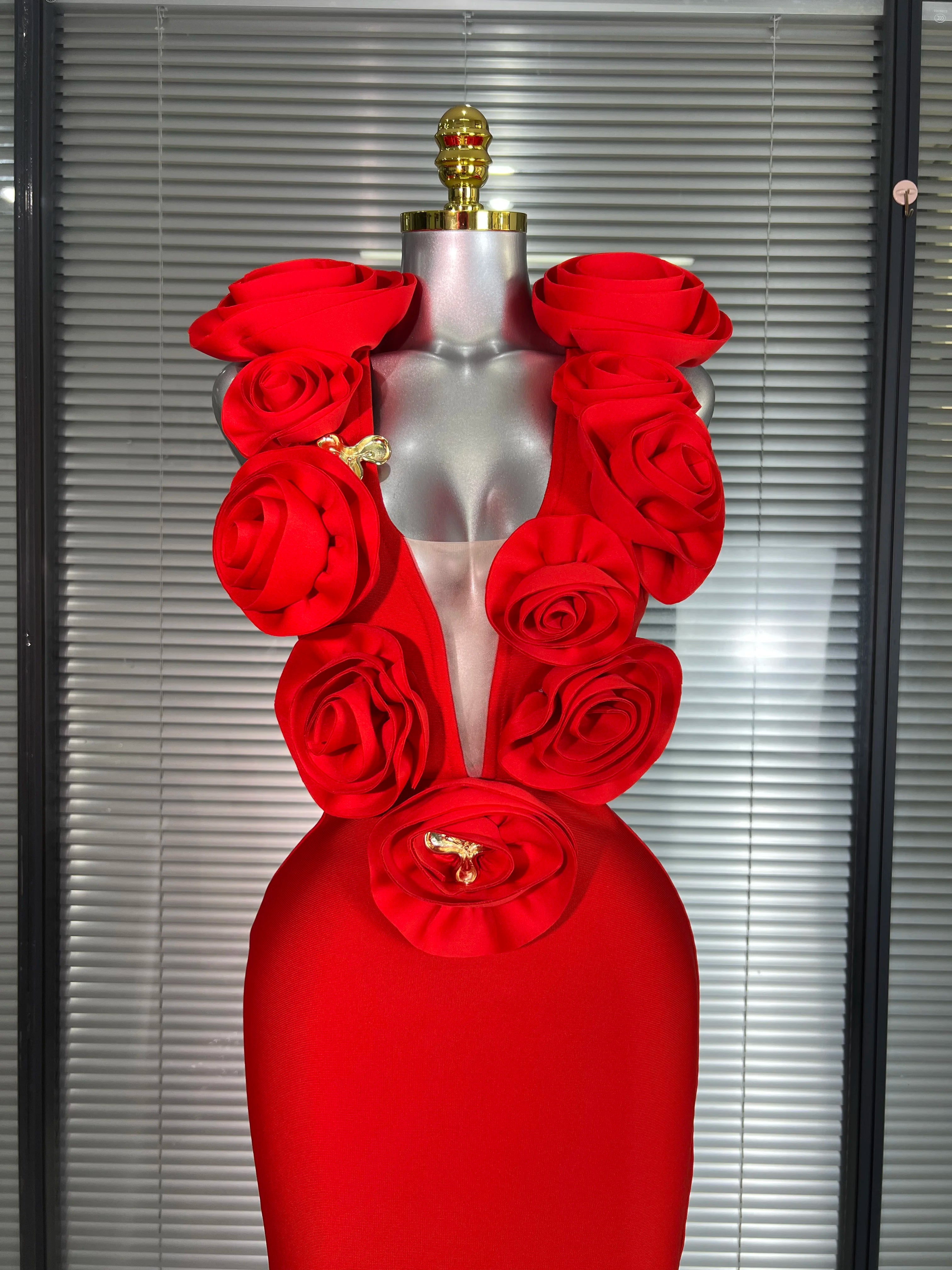 Summer New Women Sexy Red Black Flower Tank Long Bodycon Bandage Dress Birthday Celebrity Party Dress