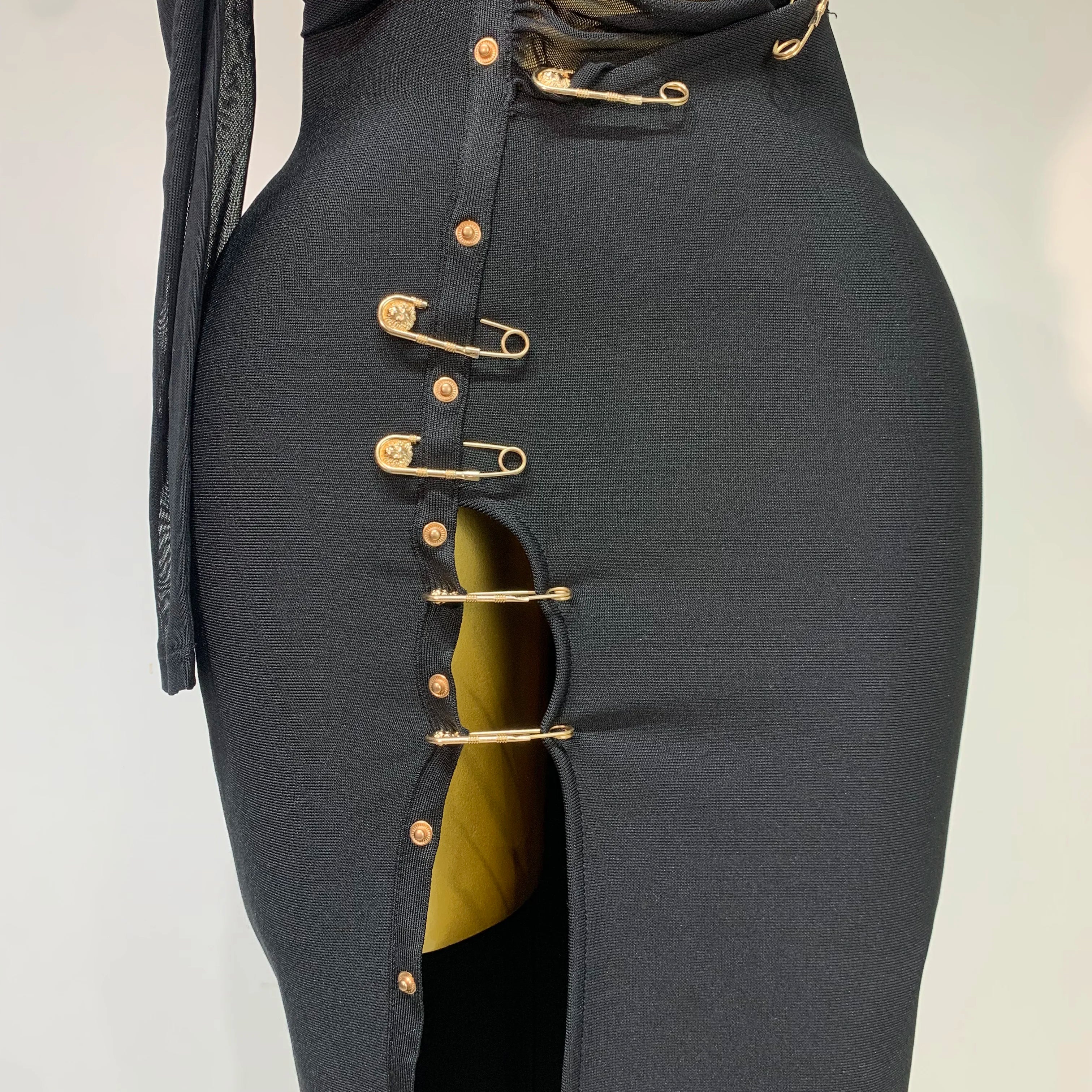 High Quality One Shoulder Long Sleeve Bodycon Bandage Dress Cocktail Evening Party Luxury Birthday Dress Celebrity Prom Gown