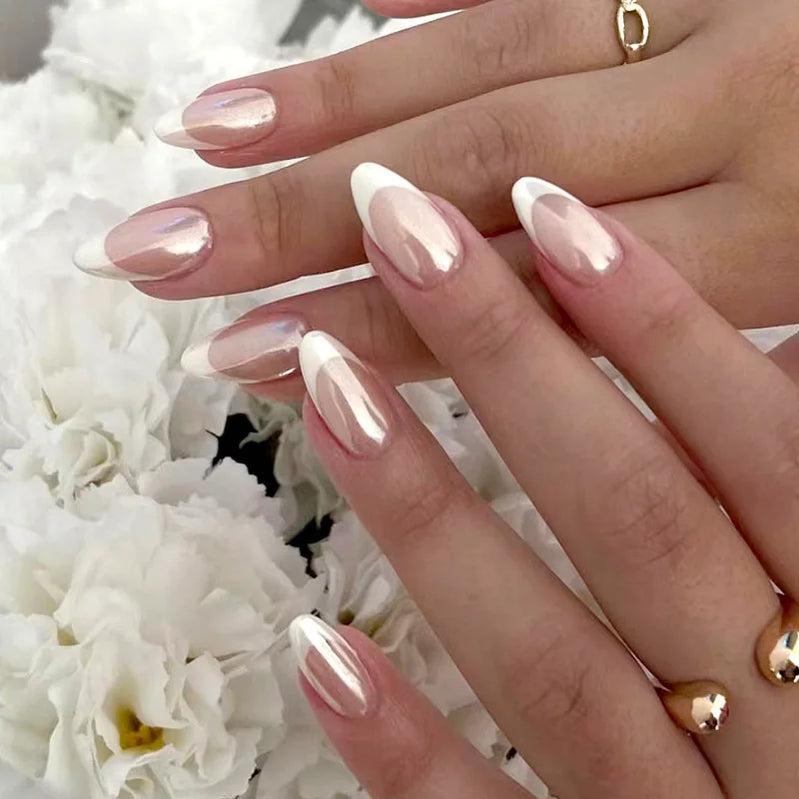 Unhas postiças simples vermelho vinho com cola, comprimento médio, amêndoa, unhas postiças, vestíveis, cabeça redonda, oval, cobertura total