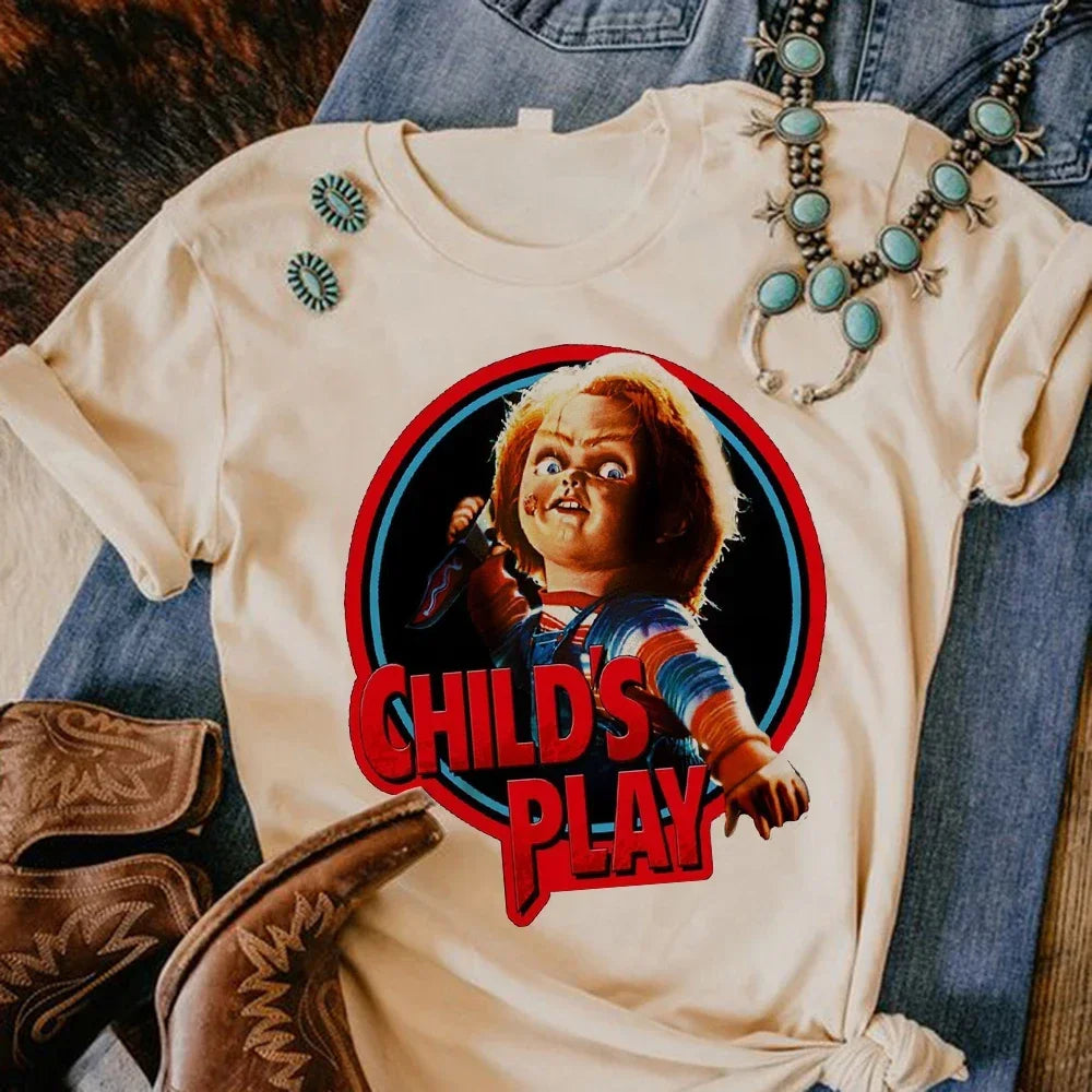 t-shirt Satan Halloween Horror Ghost tshirt women manga streetwear tshirt female harajuku streetwear y2k clothes 95522