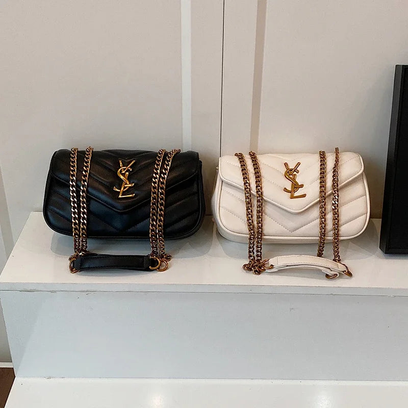 Luxury Solid Color Crossbody Messenger Bag - Trendy Paris Fashion Tote With Superstar Appeal